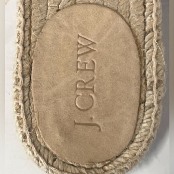 J. Crew Hot Pink Canvas Slip On Mules with Embroidered Palm Trees Sz 8 - Picture 9 of 9